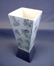 Script Stamped Vase